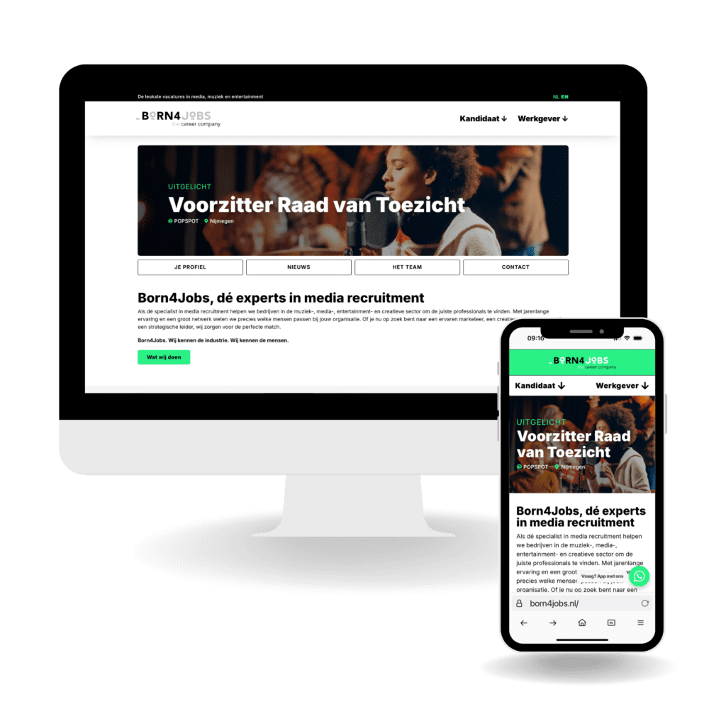 Born4Jobs by Breet Webdesign Hilversum